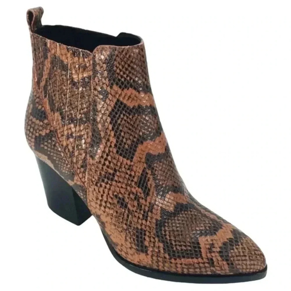 Marc Fisher LTD Alva Leather Womens Ankle Boots Size 9.5M - Picture 2 of 15